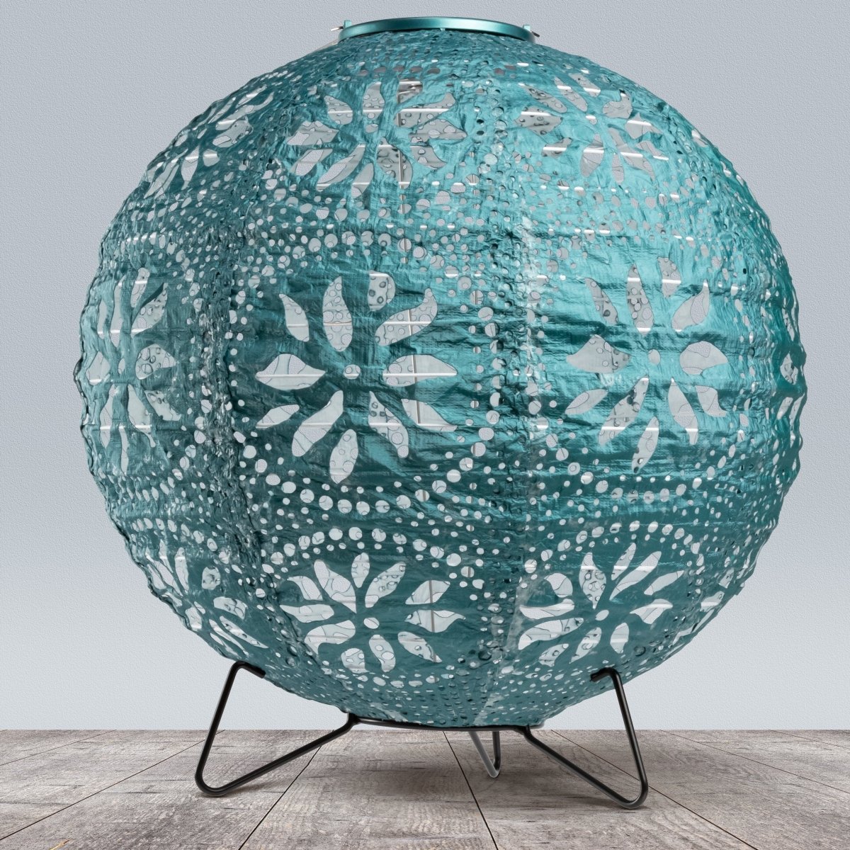Tri - Leg Lantern Stand for 12" Globe Lanterns – Outdoor Metal Base - Napa Valley Wildflower Co.