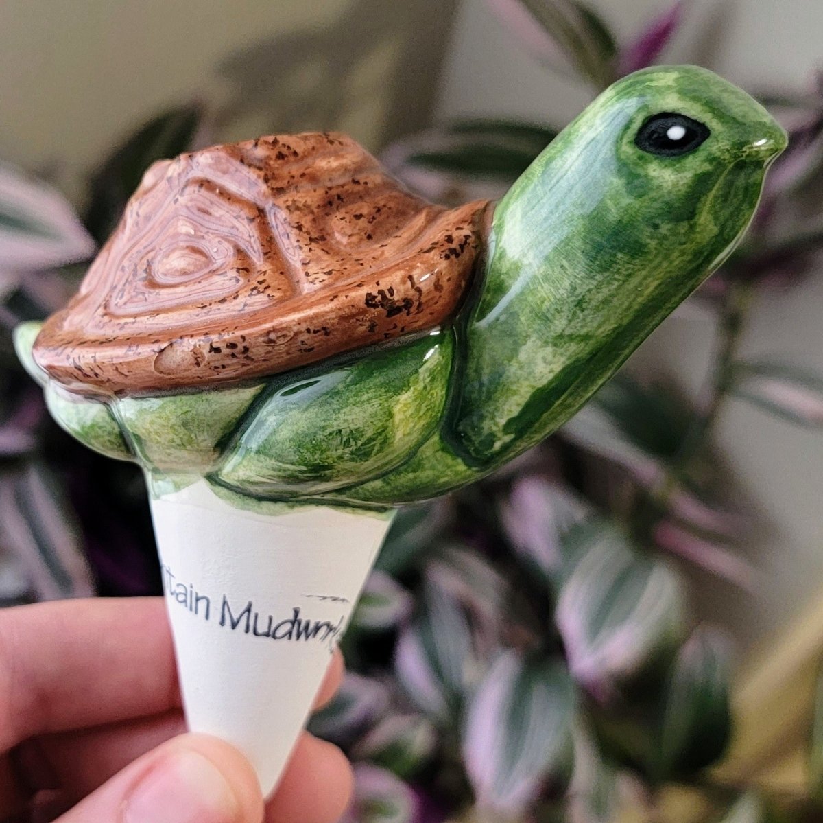 Turtle Ceramic Plant Watering Spike - Napa Valley Wildflower Co.