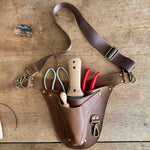 Ultimate Leather Garden Tool Belt & Holder - Extra Rivet Reinforced, Master Gardener Designed - Napa Valley Wildflower Co.