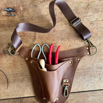 Ultimate Leather Garden Tool Belt & Holder - Extra Rivet Reinforced, Master Gardener Designed - Napa Valley Wildflower Co.
