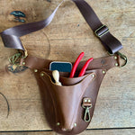 Ultimate Leather Garden Tool Belt & Holder - Extra Rivet Reinforced, Master Gardener Designed - Napa Valley Wildflower Co.