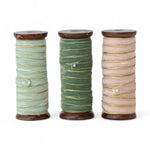 Velvet Ribbon with Gold Edges on Wood Spool - Napa Valley Wildflower Co.