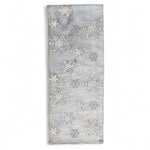 Velvet Snowflake Embroidered Table Runner - Napa Valley Wildflower Co.