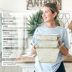 Vintage Inspired Heirloom Garden Supply Metal Planters, Set of Three - Napa Valley Wildflower Co.