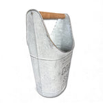 Vintage - Inspired Metal Coal Bucket with Wood Handle - Napa Valley Wildflower Co.