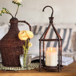 Vintage Inspired Open Cage Candle Lanterns, Set of Two - Napa Valley Wildflower Co.