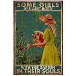 Some girls are just born with the garden in their souls. Vintage Metal Garden Signs - Napa Valley Wildflower Co.