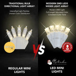 Warm White Twinkle LED Mini Lights | 5MM Commercial Grade - Napa Valley Wildflower Co.