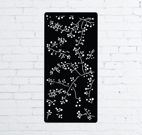 Wattle Twig Privacy Screen – Decorative Steel Wall & Garden Panel 46" - Napa Valley Wildflower Co.