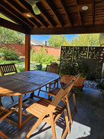 Wattle Twig Privacy Screen – Decorative Steel Wall & Garden Panel 46" - Napa Valley Wildflower Co.