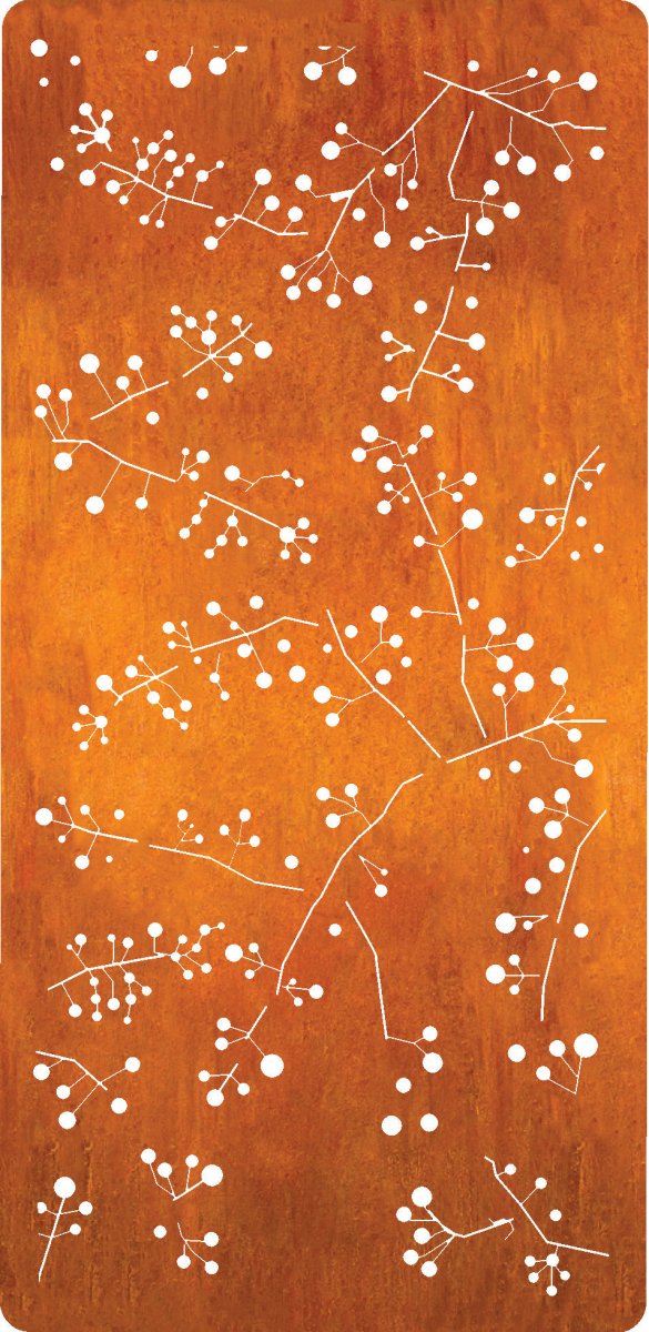 Wattle Twig Privacy Screen – Decorative Steel Wall & Garden Panel 46" - Napa Valley Wildflower Co.