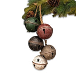 Weathered Metal Sleigh Bells Cluster | Festive Farmhouse Charm - Napa Valley Wildflower Co.