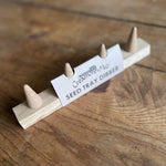 Wood Dibbler for Seed Trays & Beds - Line Seed Hole Maker - Napa Valley Wildflower Co.