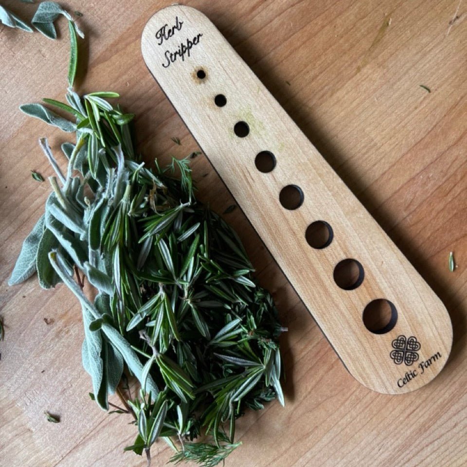 Wooden Herb Stripper - US Made | American Maple - Napa Valley Wildflower Co.