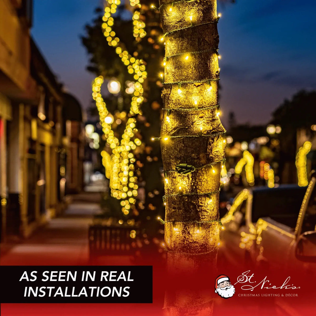 Yellow LED Mini Lights (5MM) - 25FT Green Wire - Napa Valley Wildflower Co.